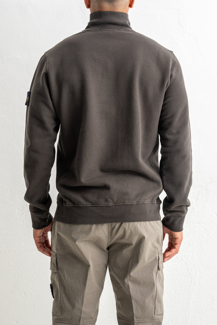 Brushed Organic Cotton Fleece Polo 6100068 LEAD GREY