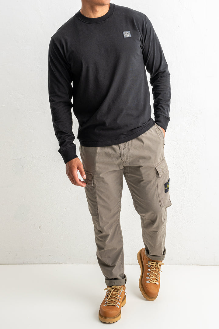 Organic Cotton Jersey Fissato Effect 2100030 Black