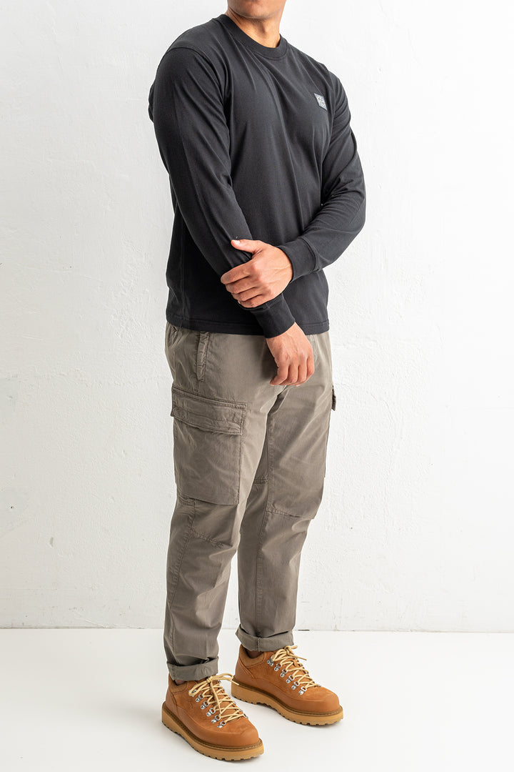 Organic Cotton Jersey Fissato Effect 2100030 Black