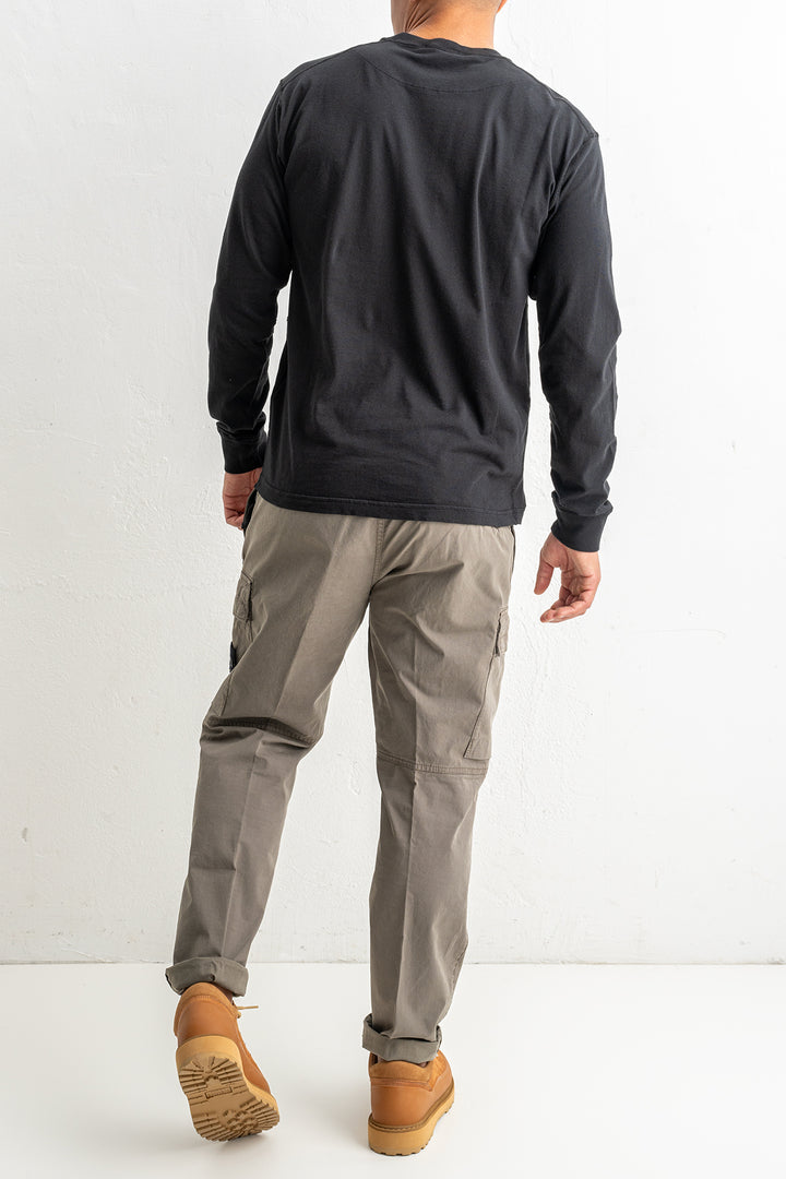 Organic Cotton Jersey Fissato Effect 2100030 Black