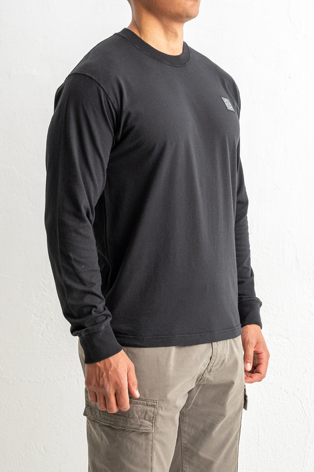 Organic Cotton Jersey Fissato Effect 2100030 Black
