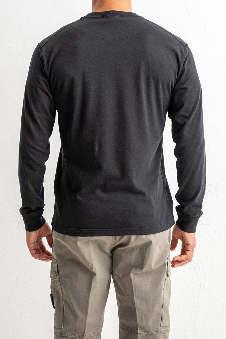 Organic Cotton Jersey Fissato Effect 2100030 Black