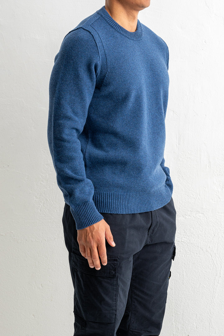Lambswool Crewneck 5100072 STEEL BLUE