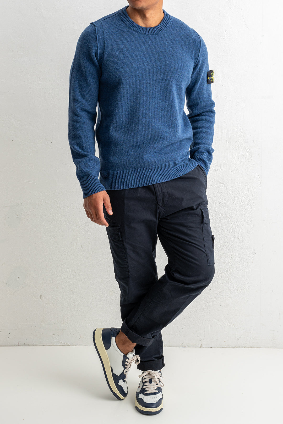 Lambswool Crewneck 5100072 STEEL BLUE