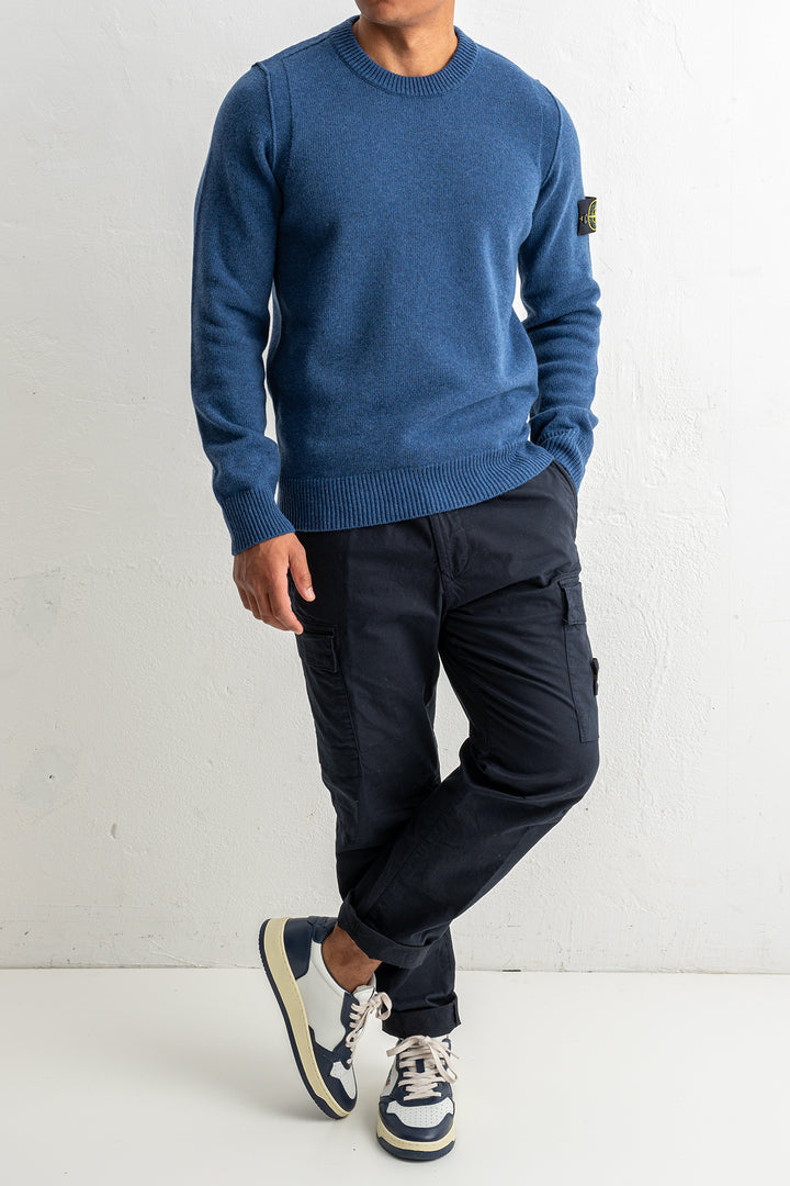 Lambswool Crewneck 5100072 STEEL BLUE