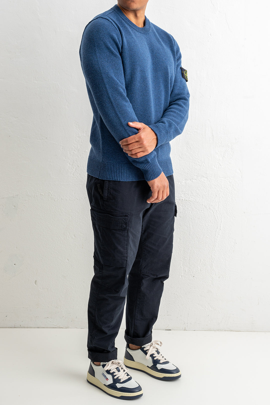 Lambswool Crewneck 5100072 STEEL BLUE