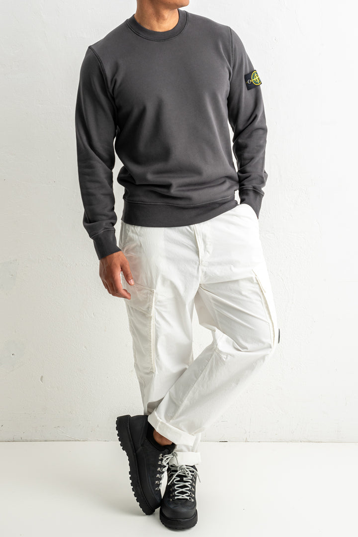 Organic Cotton Fleece Crewneck 6100060 LEAD GREY