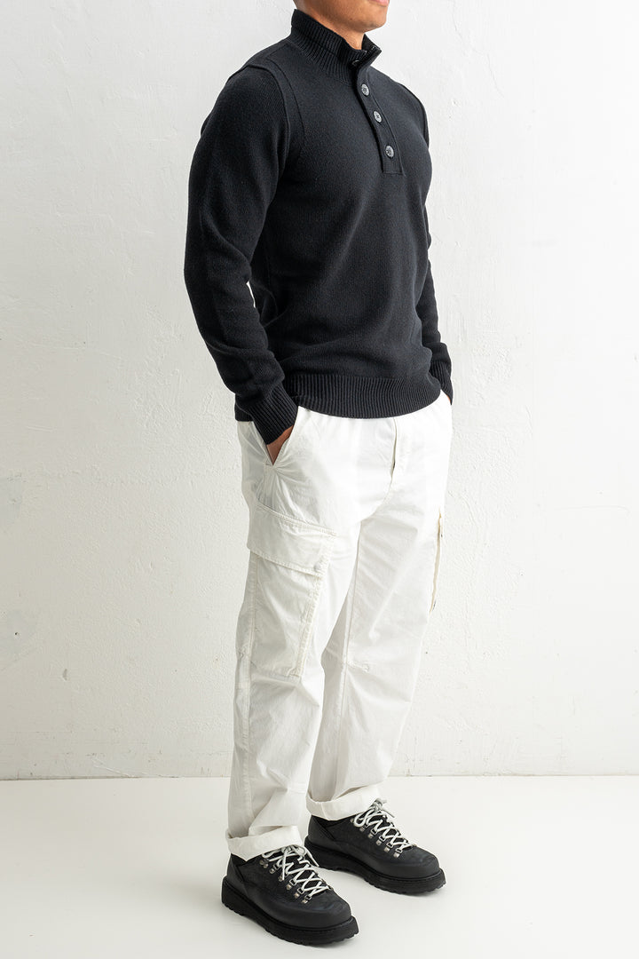 Lambswool Half Zip Sweater 5100040 Black