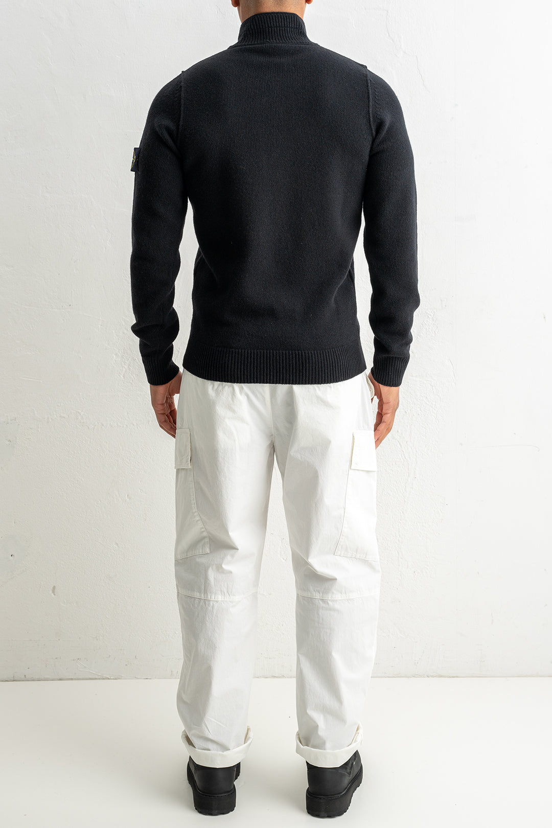 Lambswool Half Zip Sweater 5100040 Black