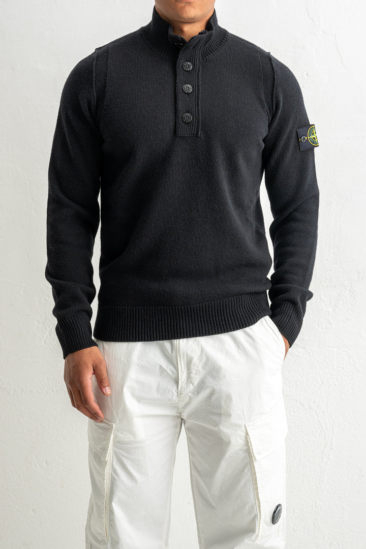 Lambswool Half Zip Sweater 5100040 Black