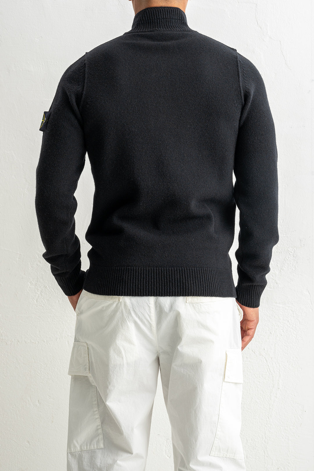 Lambswool Half Zip Sweater 5100040 Black