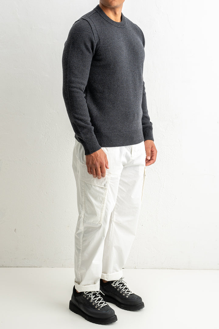 Lambswool Crewneck 5100072 MELANGE CHARCOAL