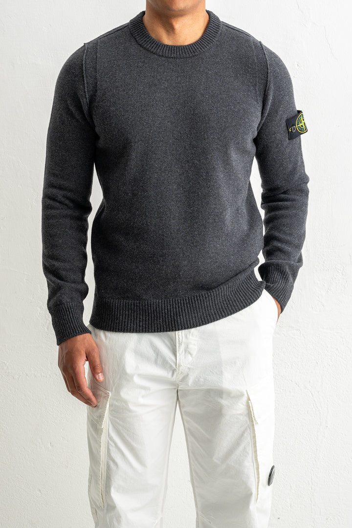 Lambswool Crewneck 5100072 MELANGE CHARCOAL