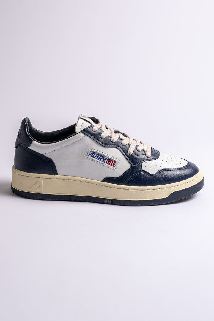 Medalist Bicolour Leather Navy