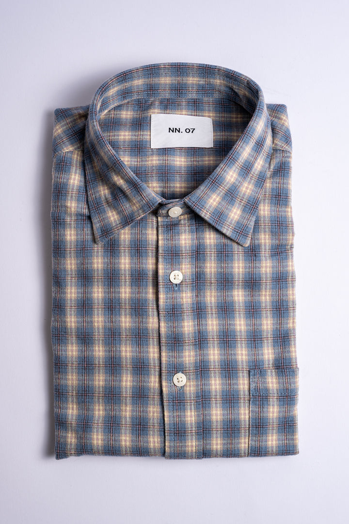 Deon 5465 Flannel Shirt Blue Check