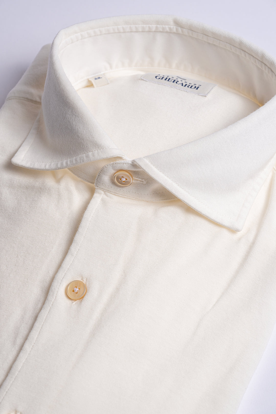 Luxury Cotton Jersey Shirt White