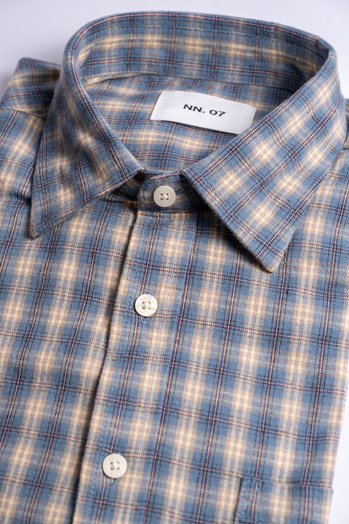 Deon 5465 Flannel Shirt Blue Check