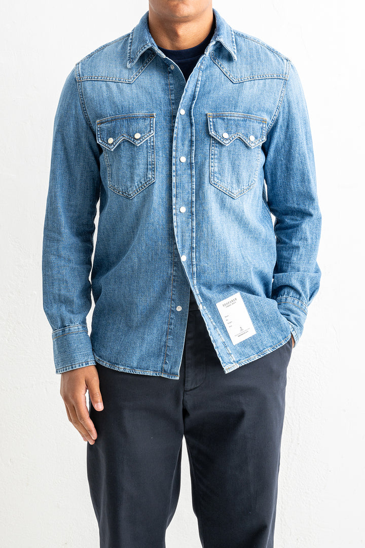 Morrison Luxury Overshirt Light Denim