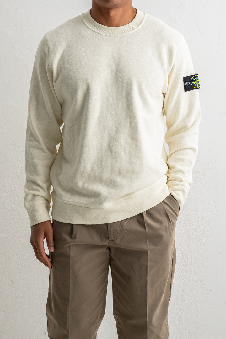 Vanisé Brushed Heavy Cotton Jersey Crewneck 6100053 IVORY
