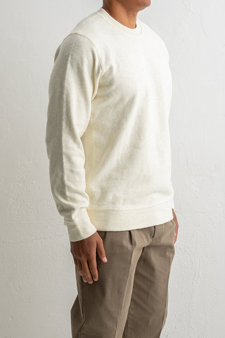 Vanisé Brushed Heavy Cotton Jersey Crewneck 6100053 IVORY
