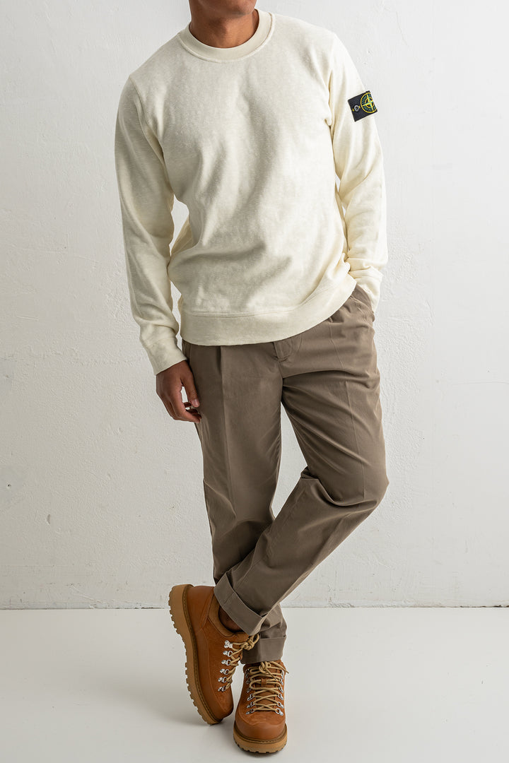 Vanisé Brushed Heavy Cotton Jersey Crewneck 6100053 IVORY
