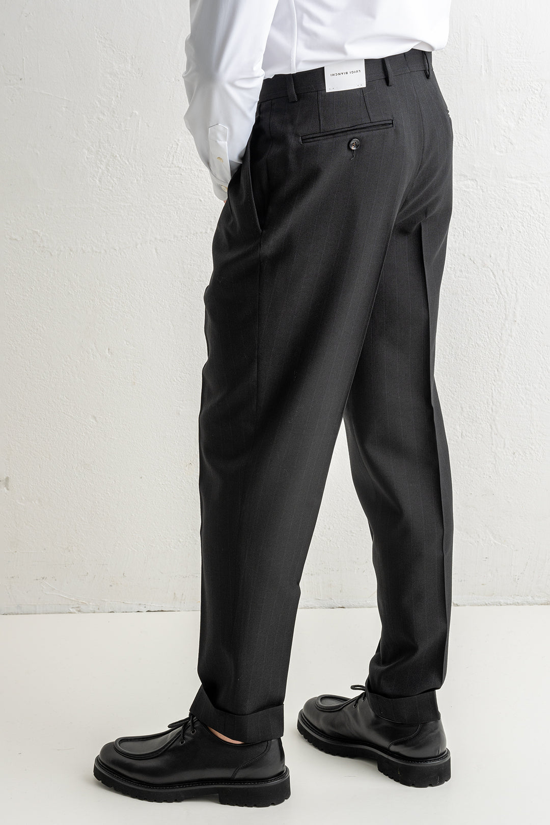 Two Pleat Trouser Black