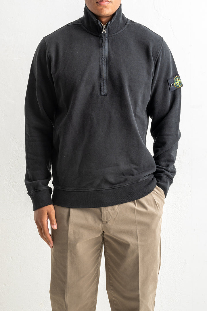 Brushed Organic Cotton Fleece Polo 6100068 Black