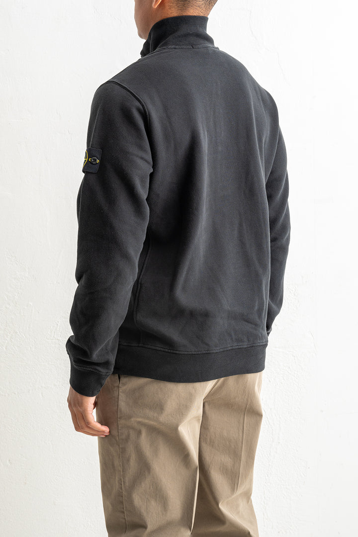 Brushed Organic Cotton Fleece Polo 6100068 Black