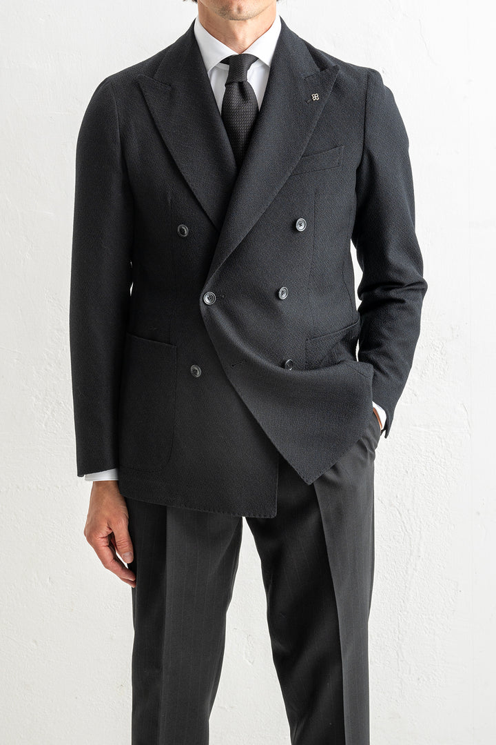 Structured Wool DB Blazer Black