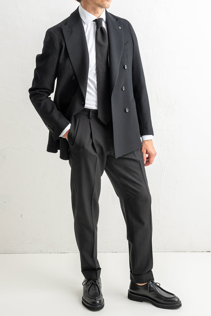 Structured Wool DB Blazer Black