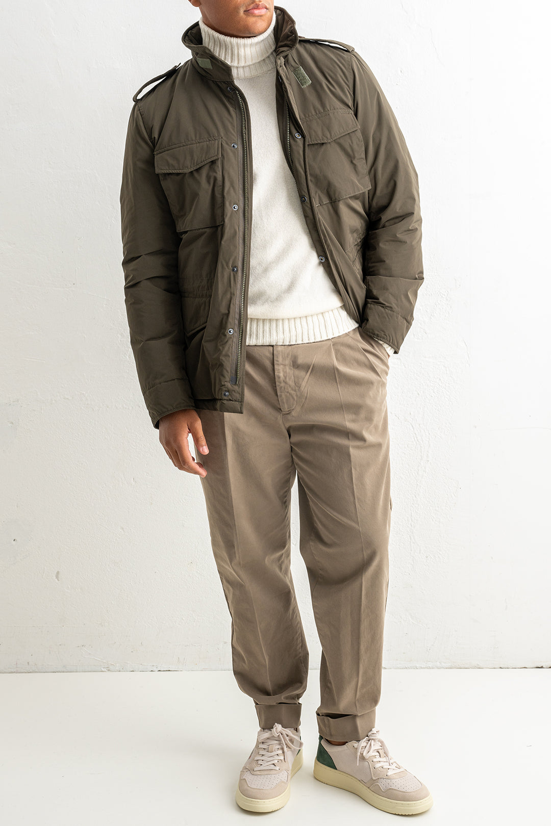Vento Nylon Minifield Jacket Green