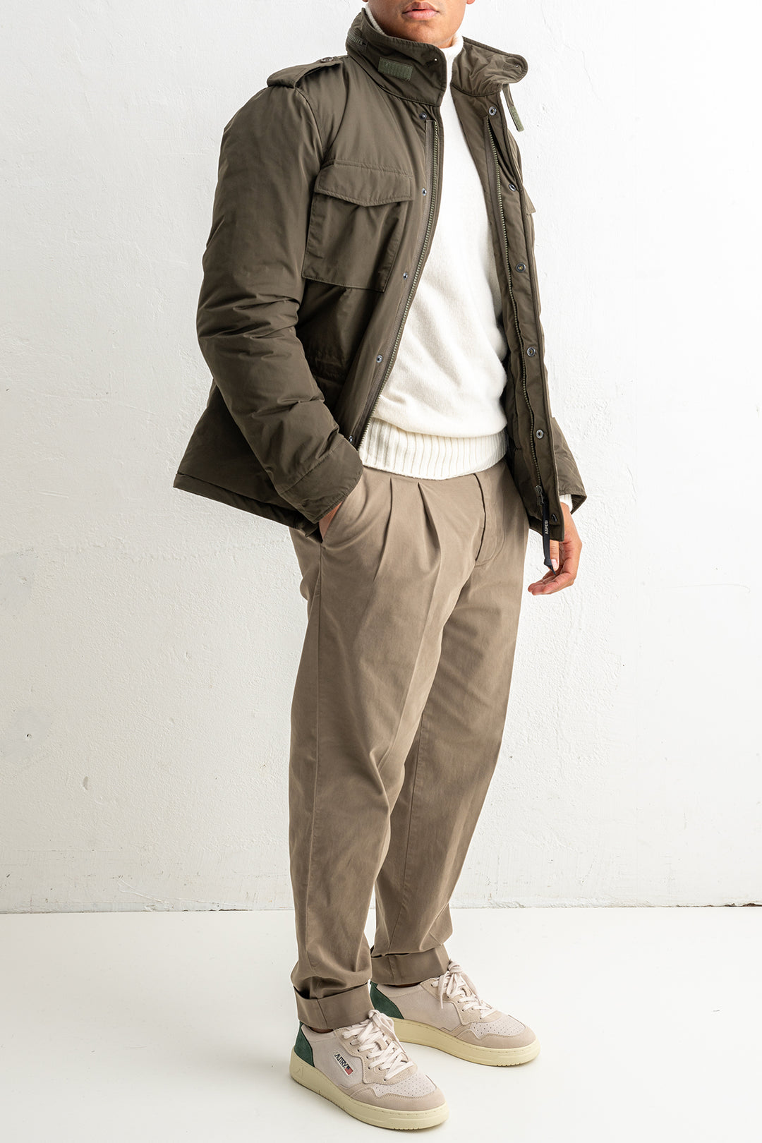 Vento Nylon Minifield Jacket Green