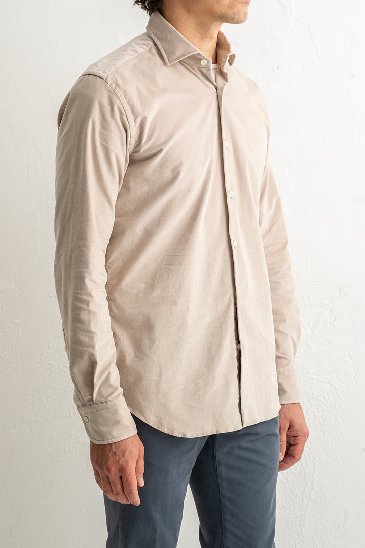 Baby Cord Shirt Beige
