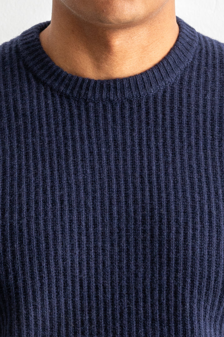 Super Geelong Knit Crewneck Navy