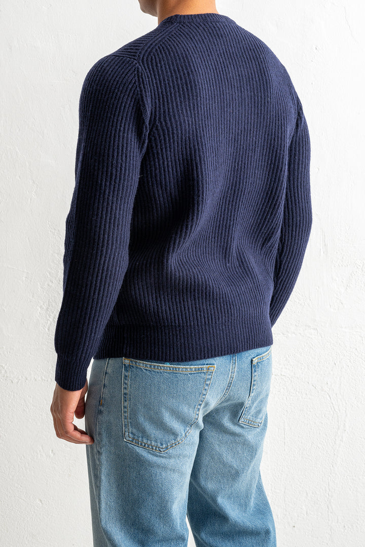 Super Geelong Knit Crewneck Navy