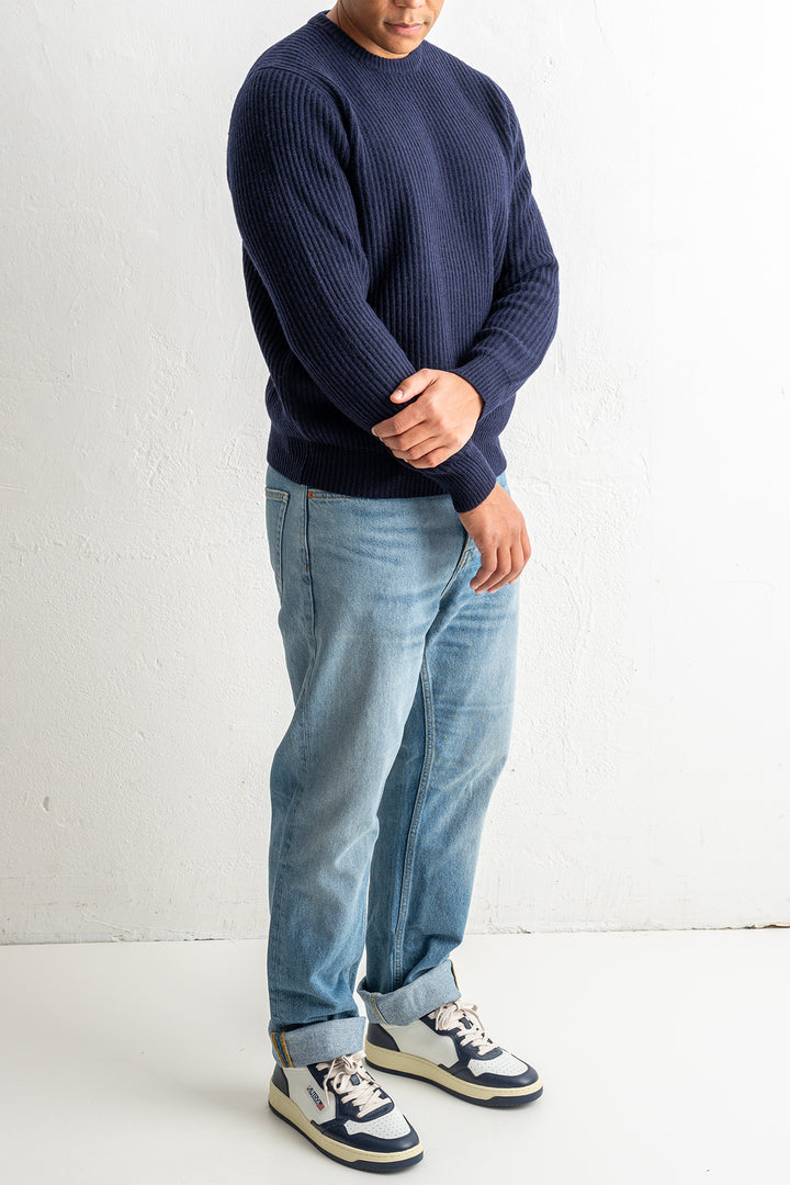 Super Geelong Knit Crewneck Navy