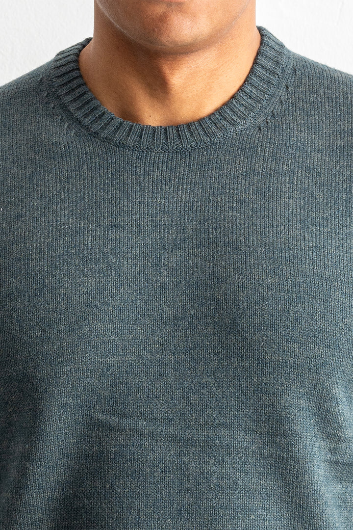 Luxury Merino Knit Crewneck Green