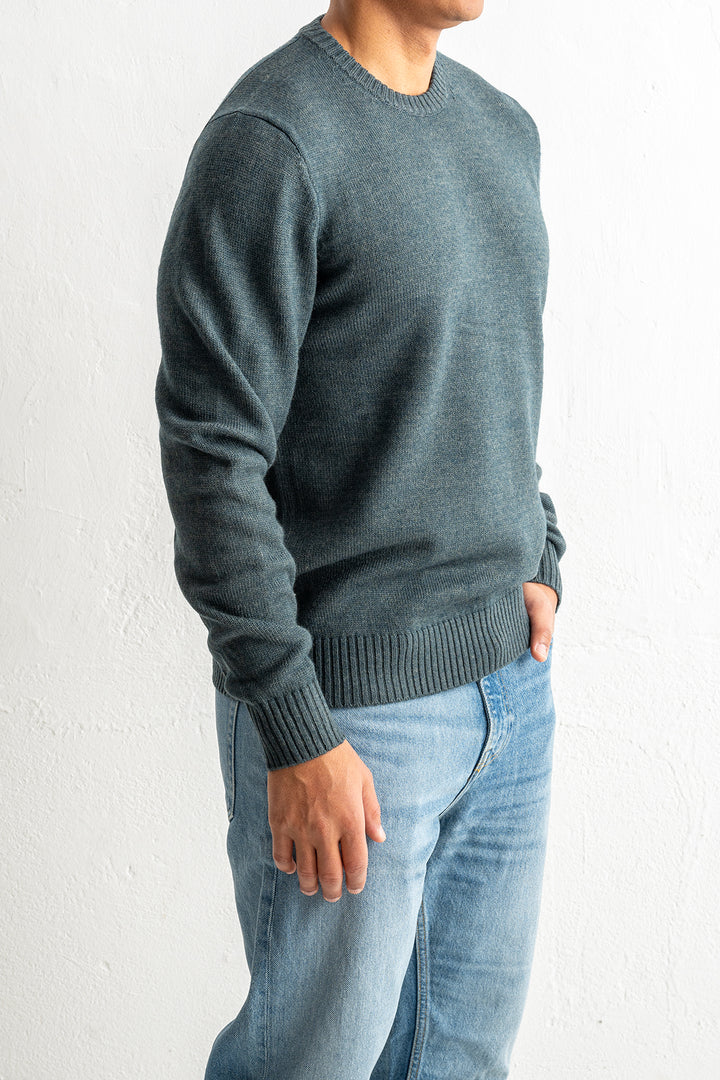 Luxury Merino Knit Crewneck Green