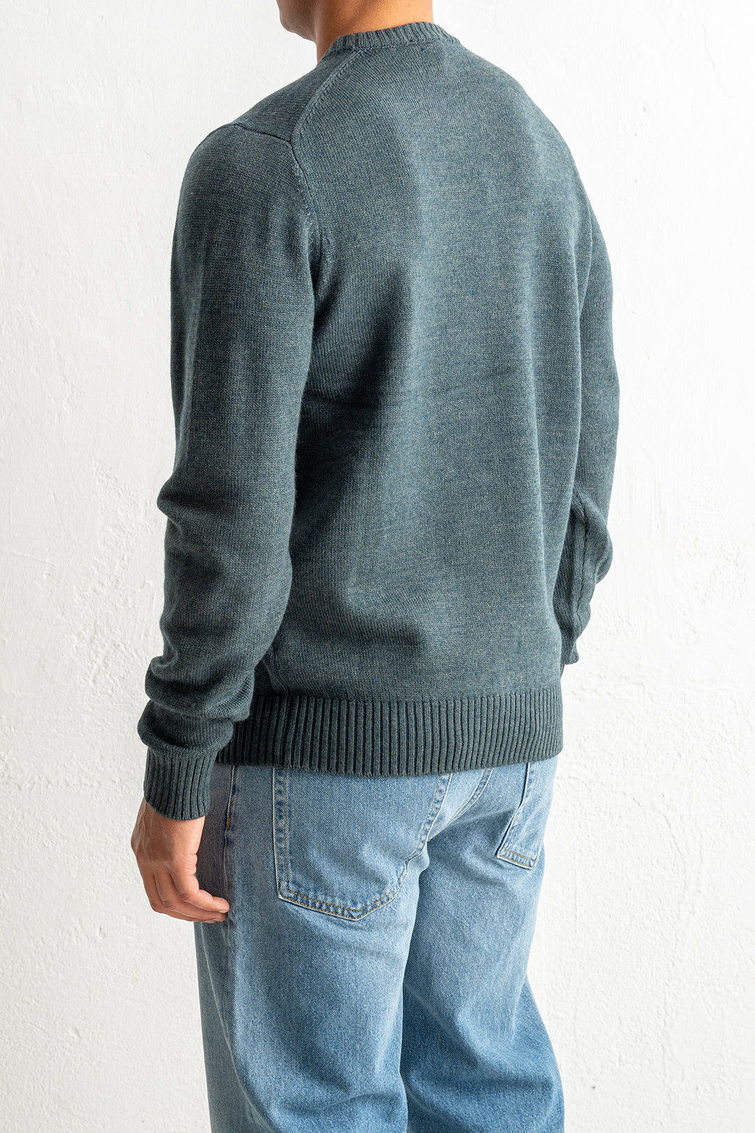 Luxury Merino Knit Crewneck Green
