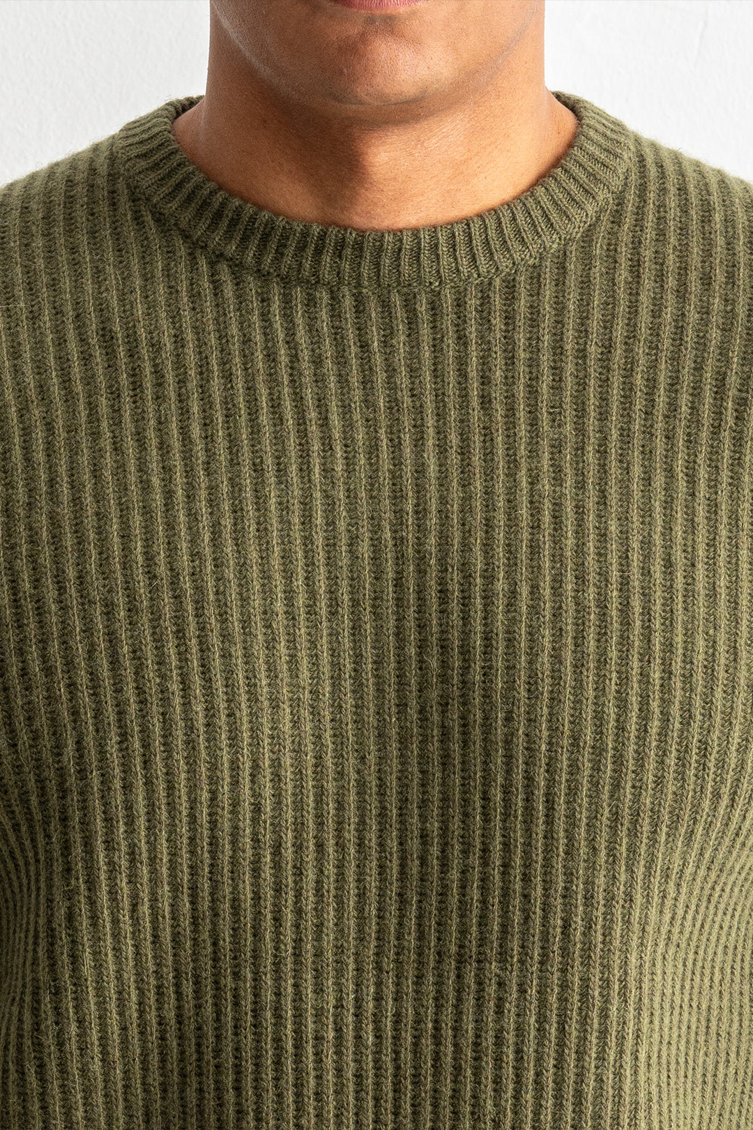 Super Geelong Knit Crewneck Green