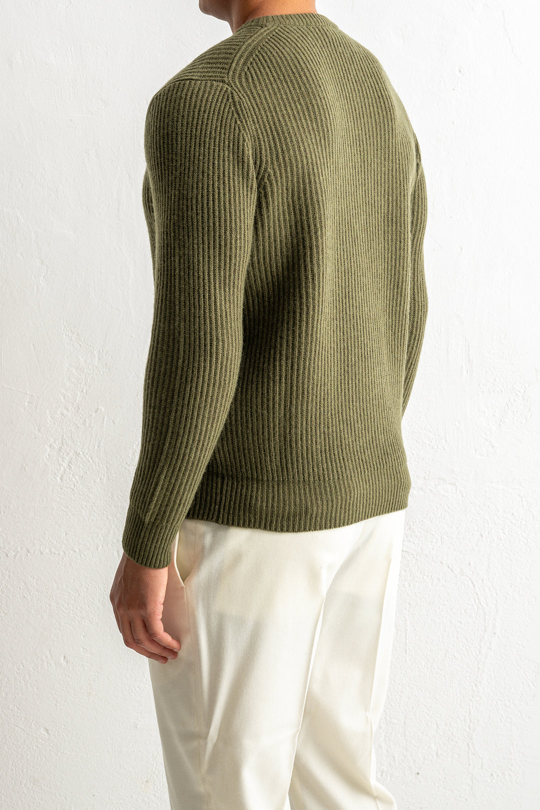 Super Geelong Knit Crewneck Green