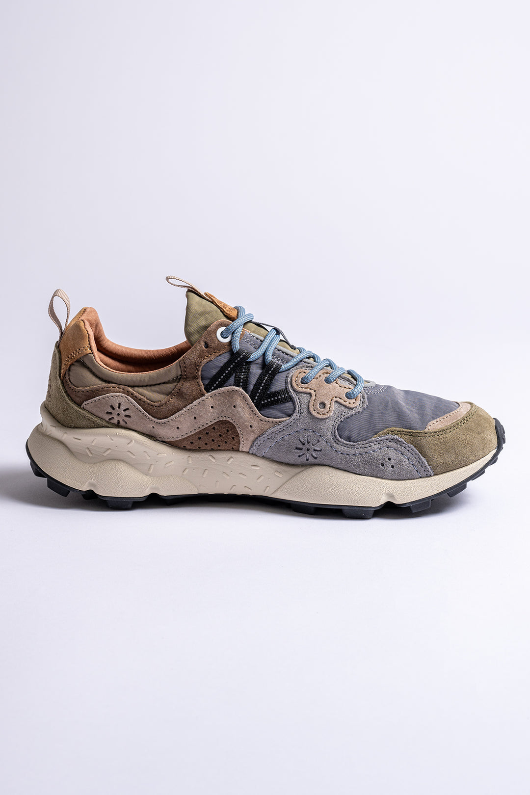 Yamano 3 Man Sneaker Military/Grey/Light Brown