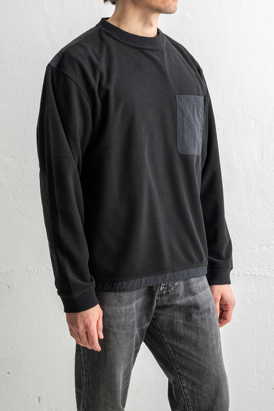 Esigna Long Sleeve Fleece T-Shirt Black