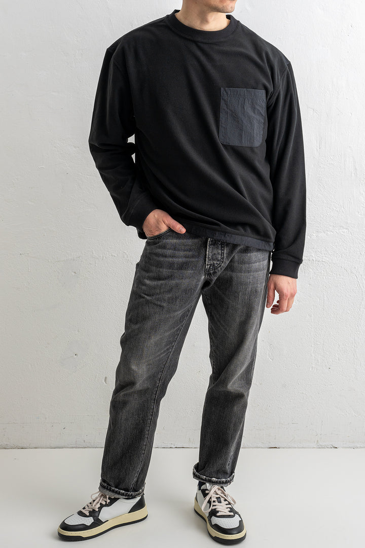 Esigna Long Sleeve Fleece T-Shirt Black