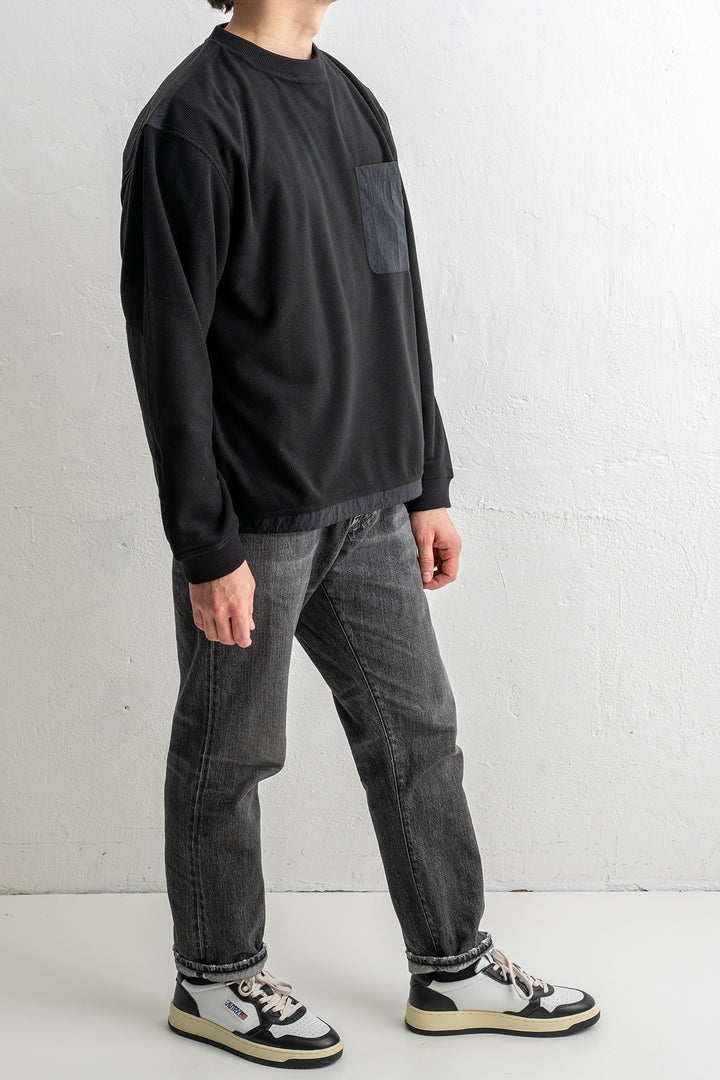 Esigna Long Sleeve Fleece T-Shirt Black