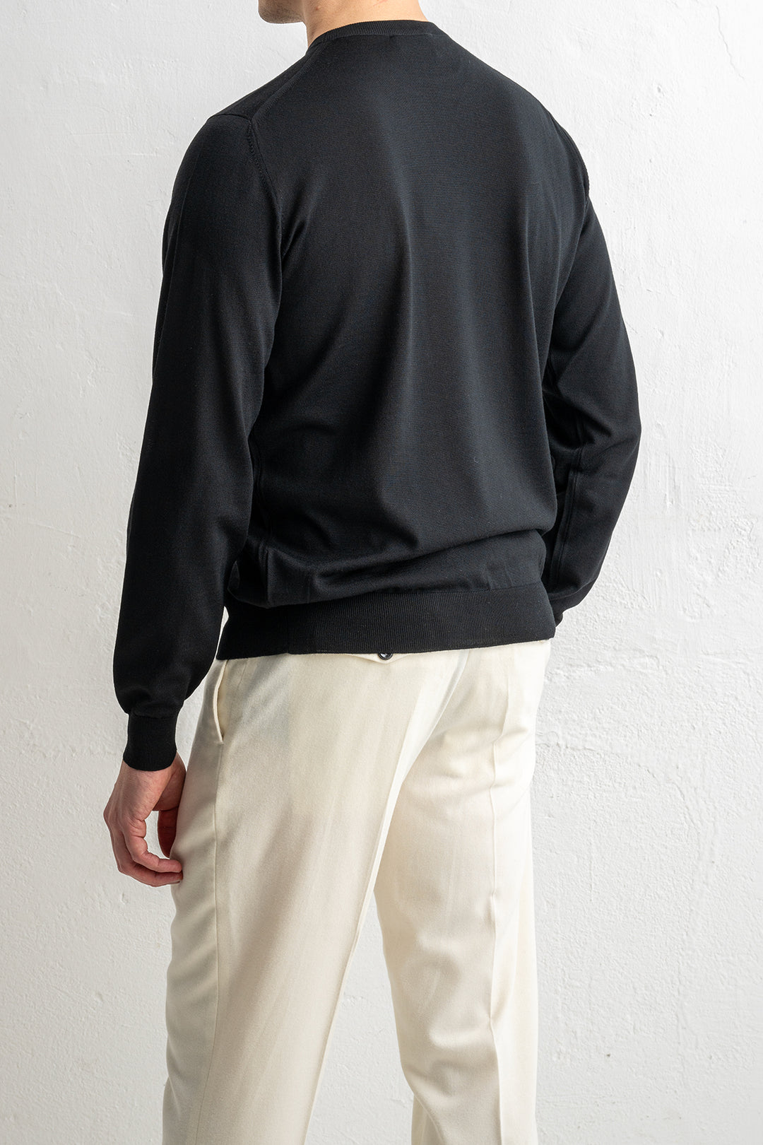 Crewneck Sweater Royal Merino Black