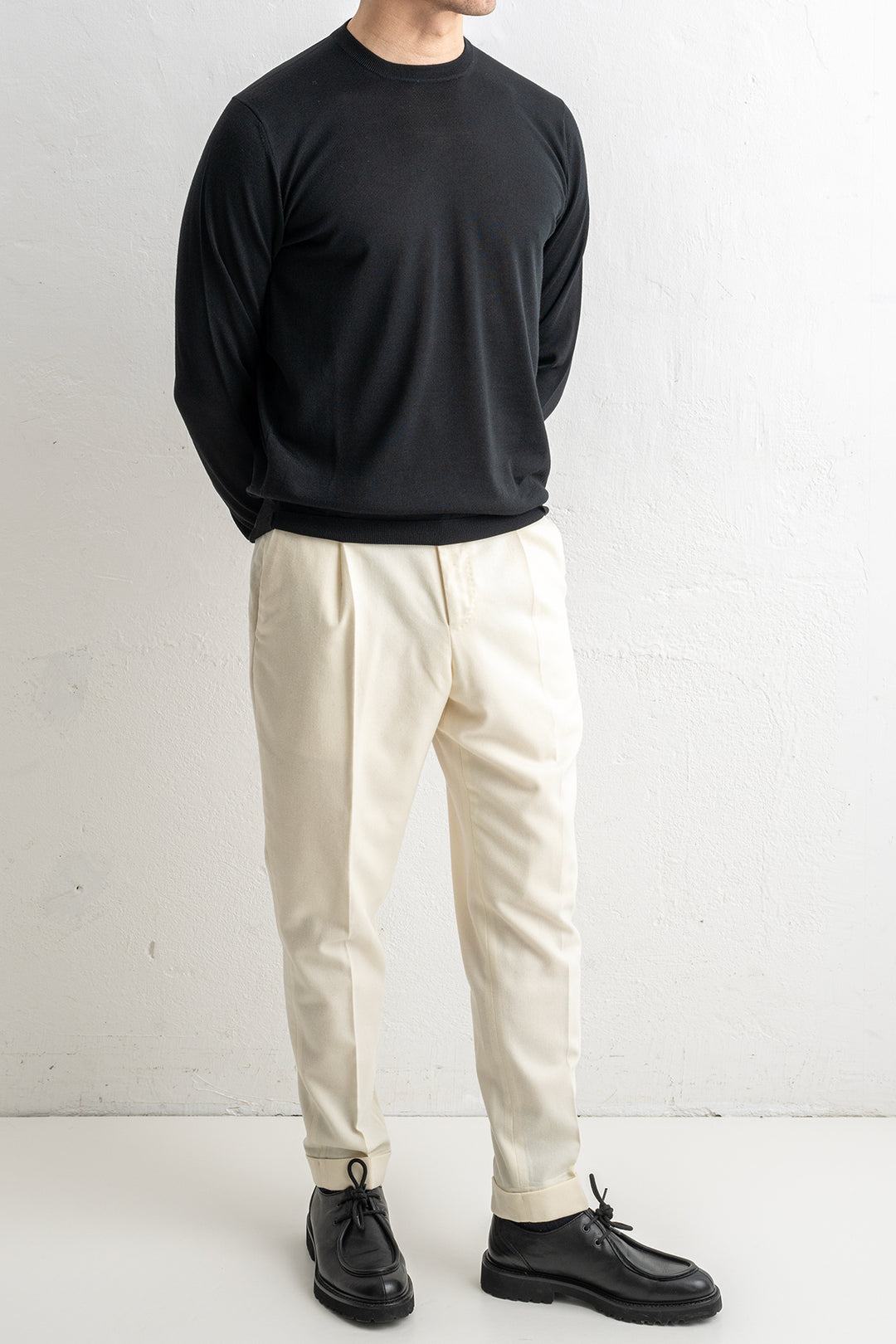 Crewneck Sweater Royal Merino Black
