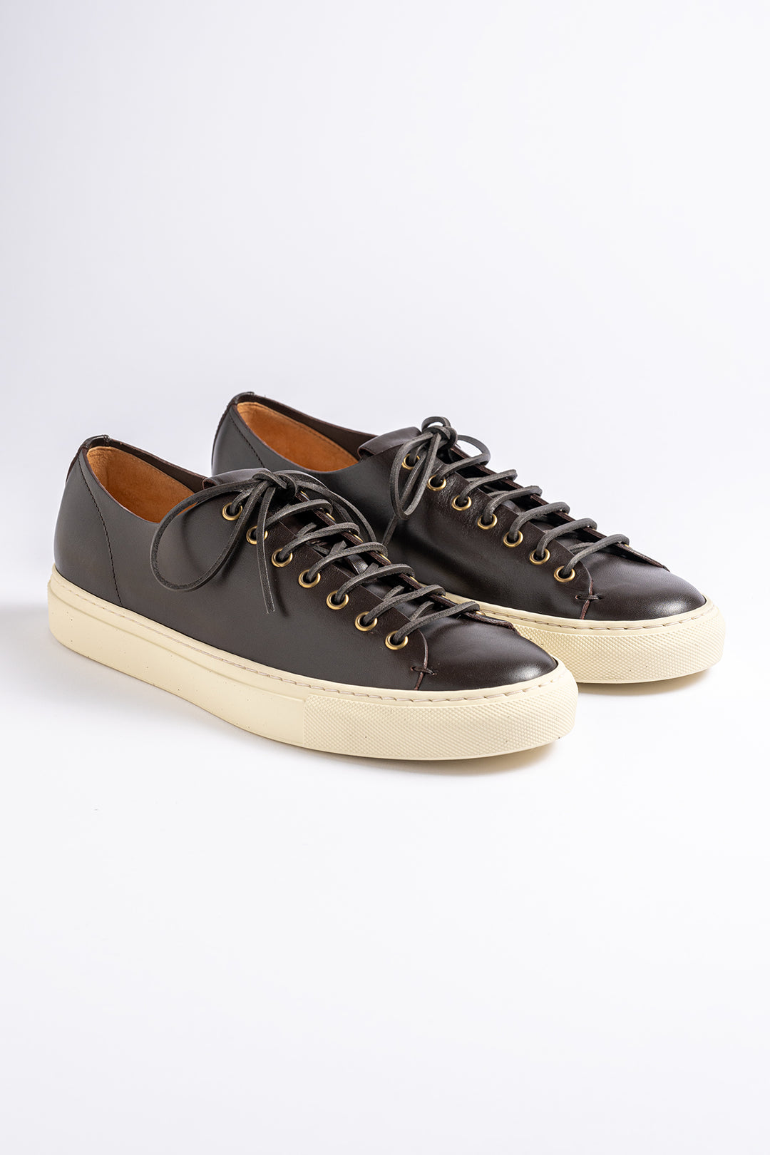 Classic Tanino Leather Sneaker Dark Brown