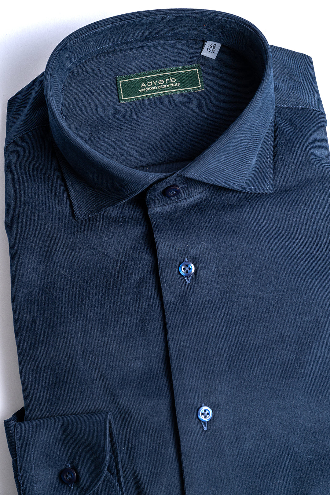 Baby Cord Cotton Shirt Navy