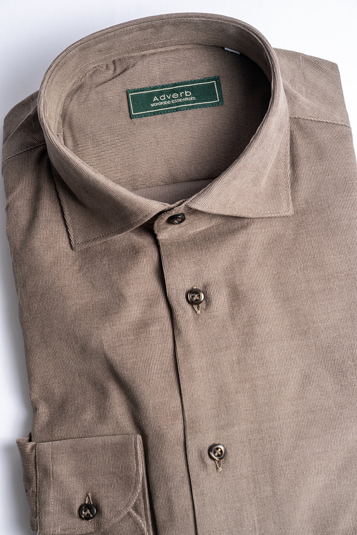 Baby Cord Cotton Shirt Green